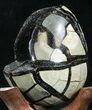 Septarian Dragon Egg Geode - Black Calcite Crystals #33980-2